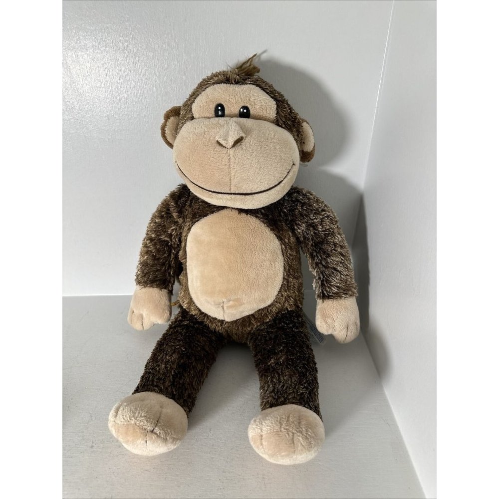 Build A Bear Smiley Brown Monkey Plush 18" Soft Toy Stuffed Animal EUC BAB